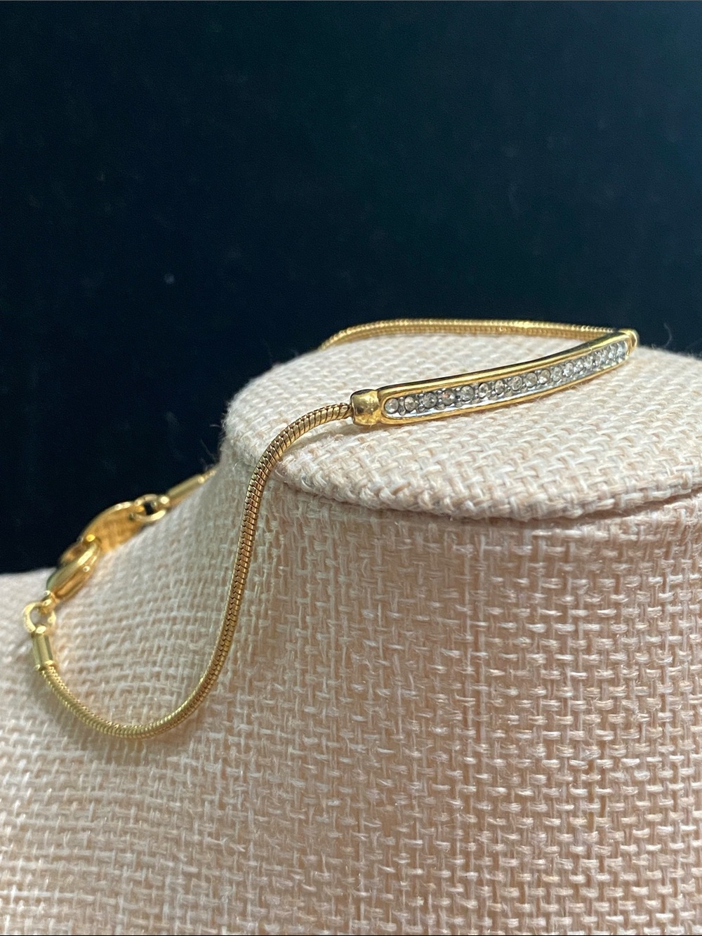 Avon Gold-Tone Crystal Bracelet